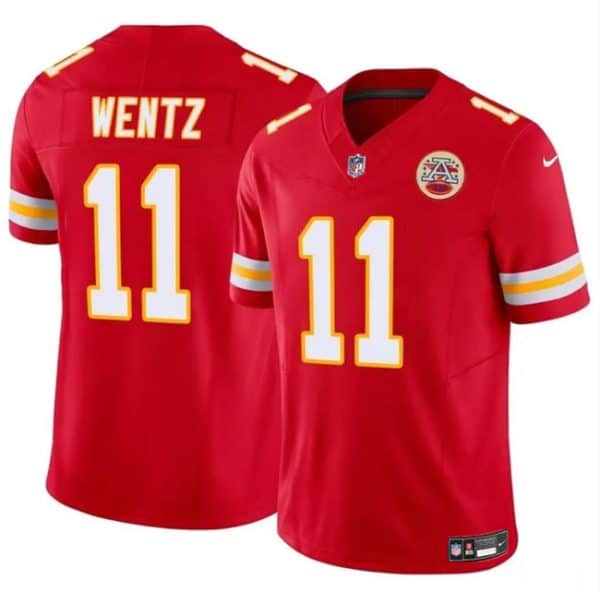 Kansas City Chiefs #11 Carson Wentz Red 2023 F.U.S.E Vapor Untouchable Limited Stitched Jersey
