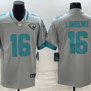 Jacksonville Jaguars #16 Trevor Lawrence Silver Stitched Jersey