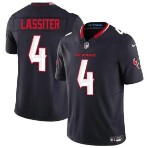 Houston Texans #4 Kamari Lassiter Navy 2025 F.U.S.E. Vapor Limited Football Stitched Jersey