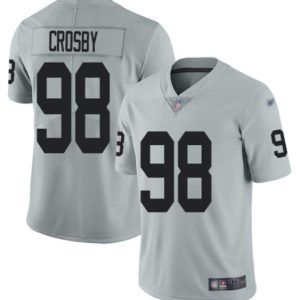 Las Vegas Raiders #98 Maxx Crosby Gray Vapor Untouchable Limited Stitched Jersey
