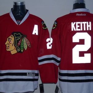 Blackhawks #2 Duncan Keith Red Reflective Version Stitched Jersey