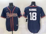 Denver Broncos #18 Peyton Manning Navy Cool Base Stitched Jersey