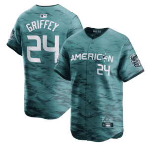 Seattle Mariners #24 Ken Griffey Jr. Teal 2023 All-Star Cool Base With Patch Stitched Jersey