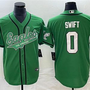 Philadelphia Eagles #0 D¡¯andre Swift Green Cool Base Stitched Jersey