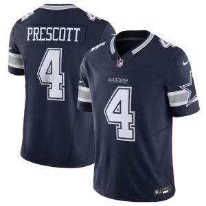 Dallas Cowboys #4 Dak Prescott Navy 2023 F.U.S.E. Vapor Limited Stitched Jersey