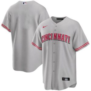 Cincinnati Reds Blank Gray Cool Base Stitched Jersey