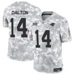 Carolina Panthers #14 Andy Dalton Arctic Camo 2024 F.U.S.E. Salute To Service Limited Stitched Jersey