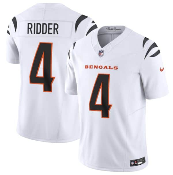 Cincinnati Bengals #4 Desmond Ridder White 2025 F.U.S.E. Vapor Untouchable Limited Football Stitched Jersey