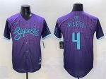 Arizona Diamondbacks #4 Ketel Marte Purple 2025 City Connect Limited Stitched Jersey