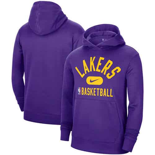 Los Angeles Lakers 2021 Purple Spotlight Pullover Hoodie