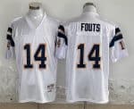 Los Angeles Chargers #14 Dan Fouts White Throwback Stitched Jersey