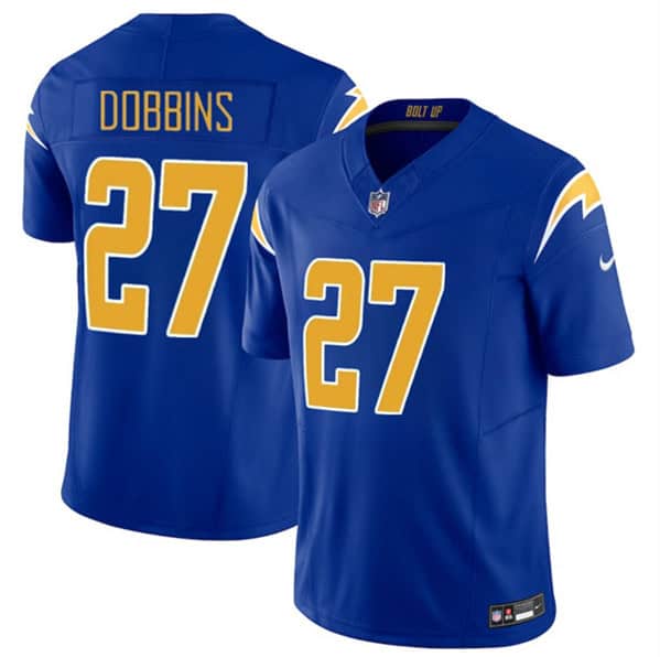 Los Angeles Chargers #27 J.K. Dobbins Royal 2024 F.U.S.E Vapor Limited Stitched Jersey