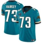 Jacksonville Jaguars #73 Robert Hainsey Teal 2025 F.U.S.E. With 1-Star C Patch Prowler Throwback Vapor Limited Stitched Jersey