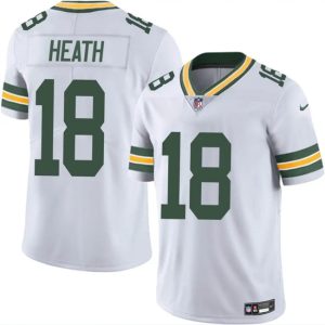 Green Bay Packers #18 Malik Heath White Vapor Untouchable Limited Stitched Jersey