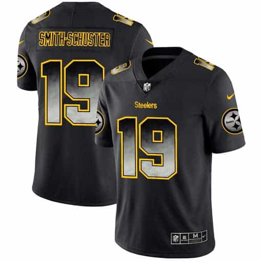 Pittsburgh Steelers #19 JuJu Smith-Schuster 2019 Black Smoke Fashion Limited Stitched Jersey