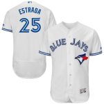 Blue Jays #25 Marco Estrada White Flexbase Authentic Collection Stitched Jersey