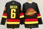 Vancouver Canucks #6 Brock Boeser Black 2024-25 With A Patch Alternate Stitched Jersey