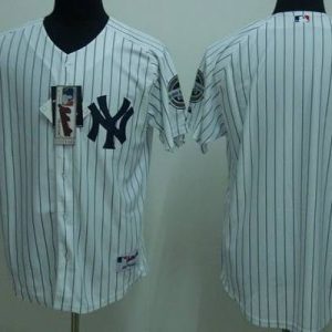 Yankees Blank Stitched White Jersey