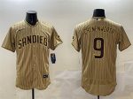 San Diego Padres #9 Jake Cronenworth Brown Flex Base Stitched Jersey