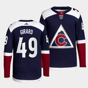 Colorado Avalanche #49 Sam Girard Navy Stitched Jersey