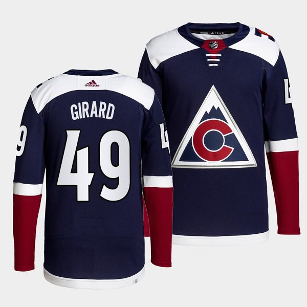 Colorado Avalanche #49 Sam Girard Navy Stitched Jersey