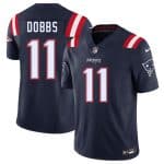 New England Patriots #11 Joshua Dobbs Navy 2025 F.U.S.E. Vapor Limited Stitched Jersey