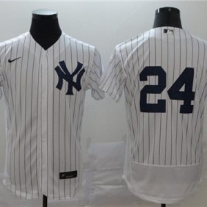 New York Yankees #24 Gary S¨¢nchez White Flex Base Stitched Jersey