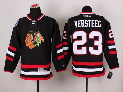 Blackhawks #23 Kris Versteeg Black 2014 Stadium Series Stitched Jersey