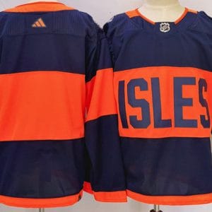 New York Islanders Blank Navy 2024 With Stadium Series Patch Stitched Jersey