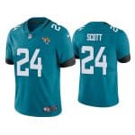 Jacksonville Jaguars #24 Josiah Scott Blue Vapor Untouchable Limited Stitched Jersey