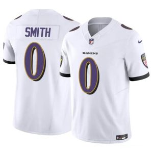 Baltimore Ravens #0 Roquan Smith White 2023 F.U.S.E. Vapor Limited Jersey