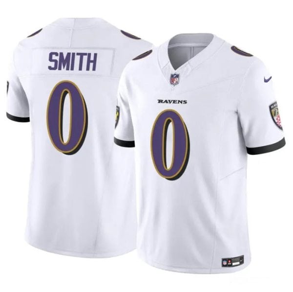 Baltimore Ravens #0 Roquan Smith White 2023 F.U.S.E. Vapor Limited Jersey