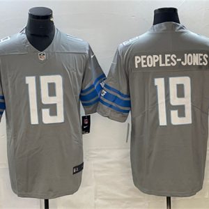Detroit Lions #19 Donovan Peoples-Jones Gray Vapor Untouchable Limited Stitched Jersey