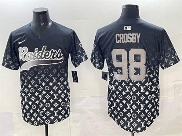 Las Vegas Raiders #98 Maxx Crosby Black Limited Stitched Jersey