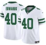 New York Jets #40 Donovan Edwards White 2025 F.U.S.E. Vapor Untouchable Limited Football Stitched Jersey