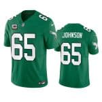 Philadelphia Eagles #65 Lane Johnson Green 2023 F.U.S.E. With C Patch Vapor Untouchable Stitched Jersey