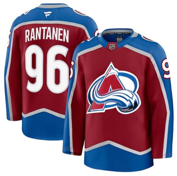 Colorado Avalanche #96 Mikko Rantanen Burgundy 2024-25 Home Stitched Jersey
