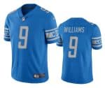 Detroit Lions #9 Jameson Williams Blue Vapor Untouchable Limited Stitched Jersey