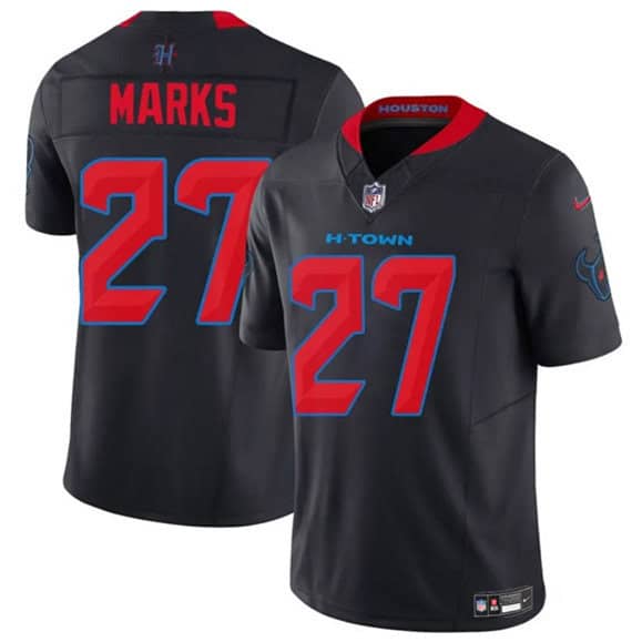 Houston Texans #27 Woody Marks Navy 2nd Alternate 2025 F.U.S.E. Vapor Limited Football Stitched Jersey