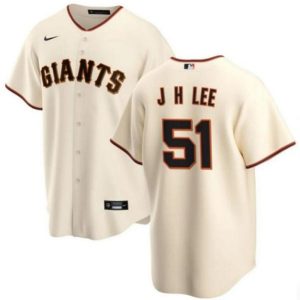 San Francisco Giants #51 Jung Hoo Lee Cream Cool Base Stitched Jersey