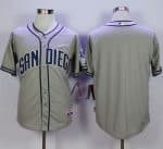 Padres Blank Grey Cool Base Stitched Jersey
