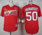 Cardinals #50 Adam Wainwright Red Cool Base Stitched Jersey