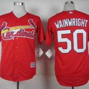 Cardinals #50 Adam Wainwright Red Cool Base Stitched Jersey