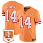 Tampa Bay Buccaneers #14 Chris Godwin Orange 2025 F.U.S.E. 50th Anniversary Patch Vapor Untouchable Limited Football Stitched Jersey