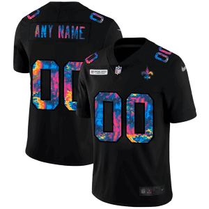 New Orleans Saints Customized 2020 Black Crucial Catch Limited Stitched NFL Jersey