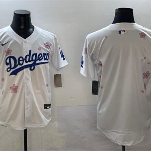 Los Angeles Dodgers Blank White 2025 Tokyo Series Limited Stitched Jersey