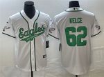 Philadelphia Eagles #62 Jason Kelce White Cool Base Stitched Jersey