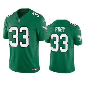 Philadelphia Eagles #33 Bradley Roby Green 2023 F.U.S.E. Throwback Vapor Untouchable Limited Stitched Jersey