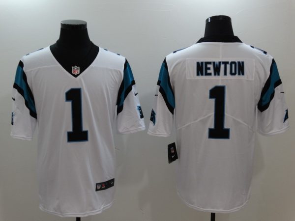 Carolina Panthers #1 Cam Newton White Vapor Untouchable Player Limited Jersey