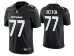 New York Jets #77 Mekhi Becton Black Vapor Untouchable Limited Stitched Jersey
